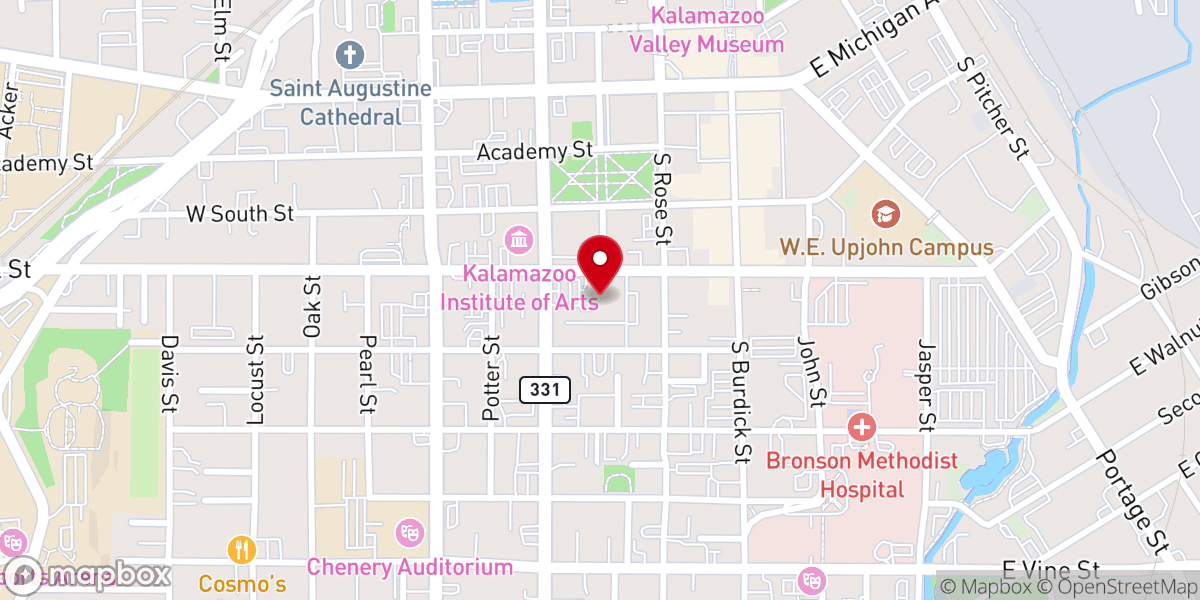 Map showing location of St Luke's Episcopal Church
