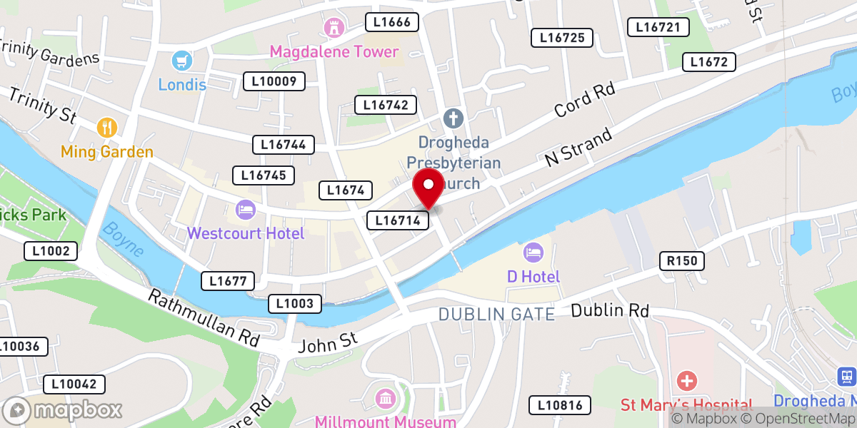 Map showing location of Workspace Centre