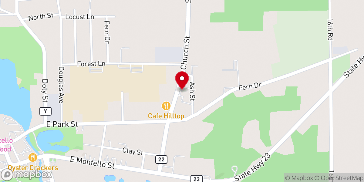 Map showing location of Mobil
