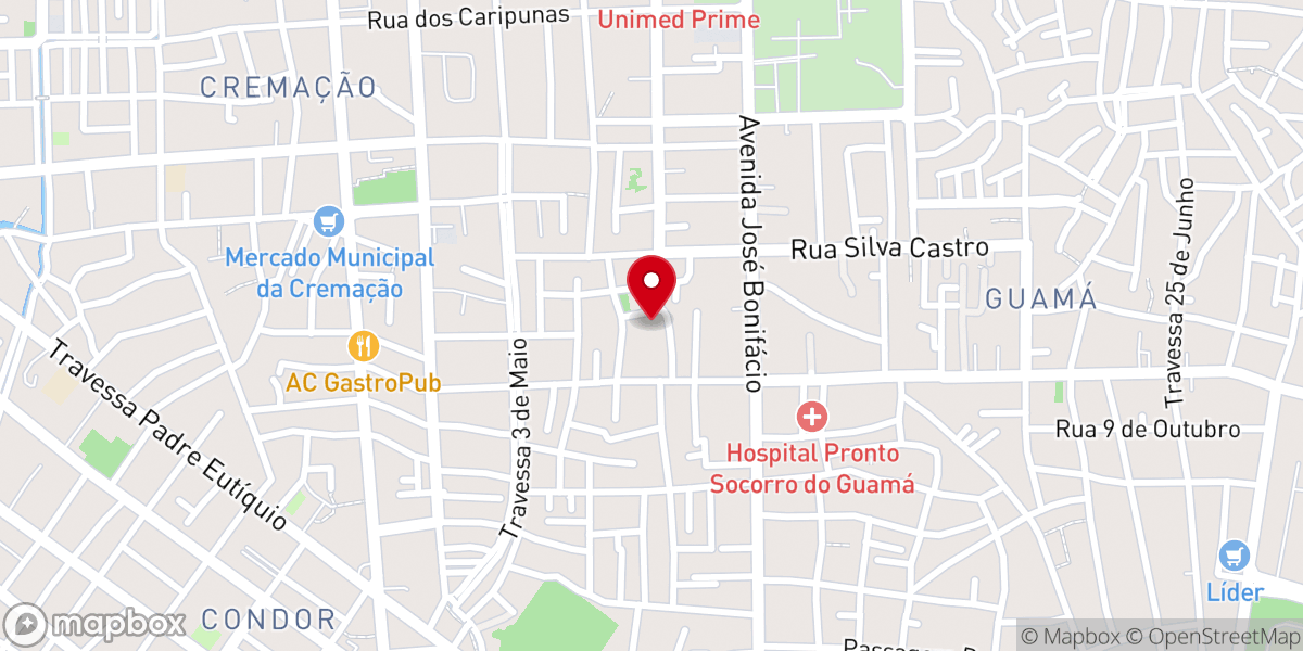 Map showing location of Paróquia Santa Maria Goretti