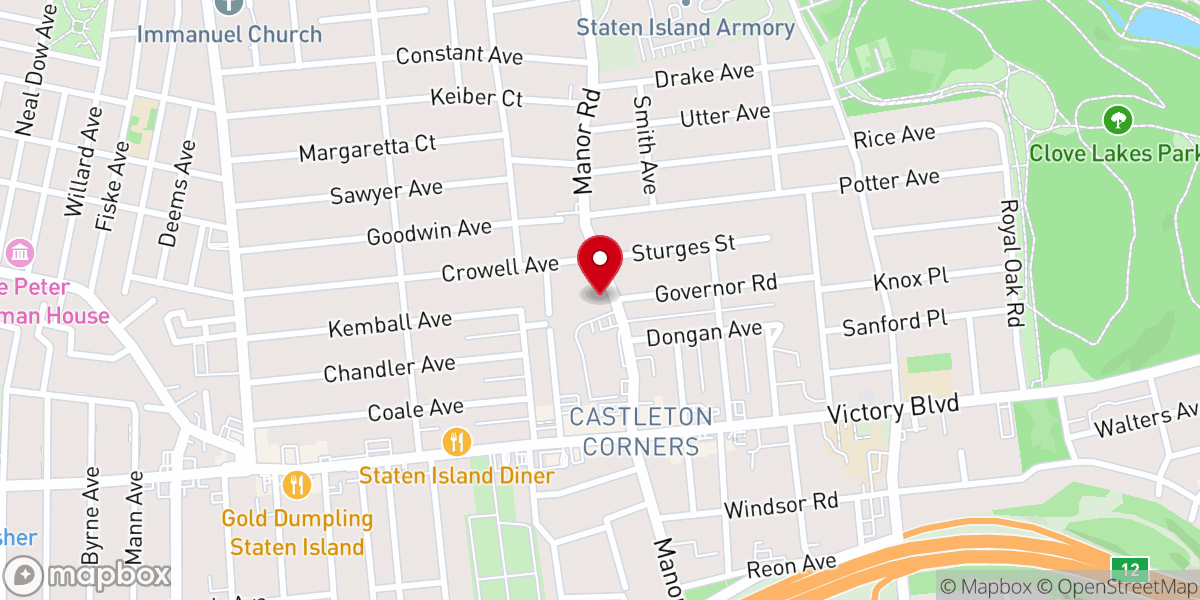Map showing location of Rhema Prayer Ministries Inc