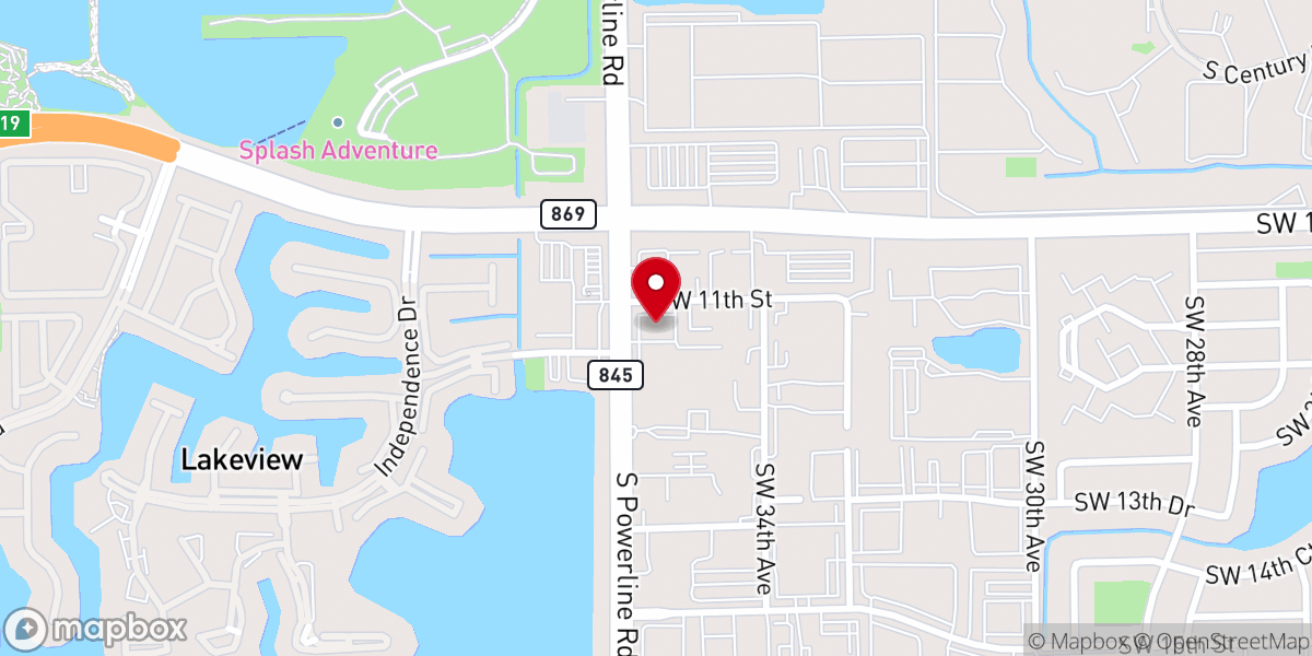 Map showing location of Alliance Church
