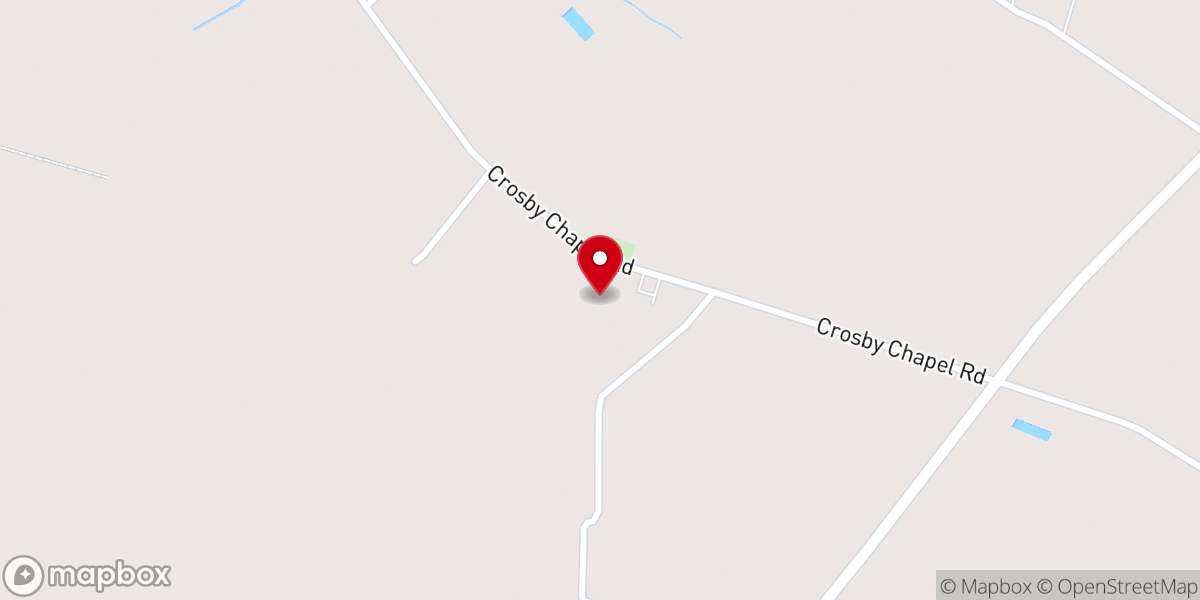 Map showing location of Crosby Chapel