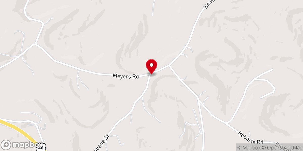 Map showing location of Mount Pleasant Church