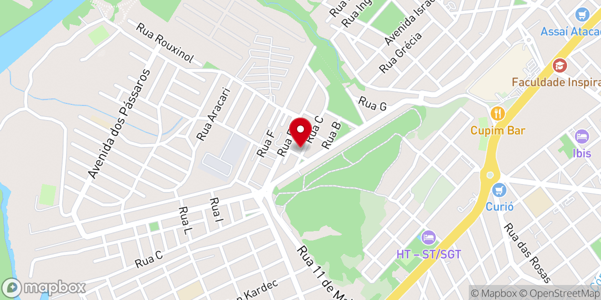 Map showing location of Igreja Evangélica Holiness de Cuiabá