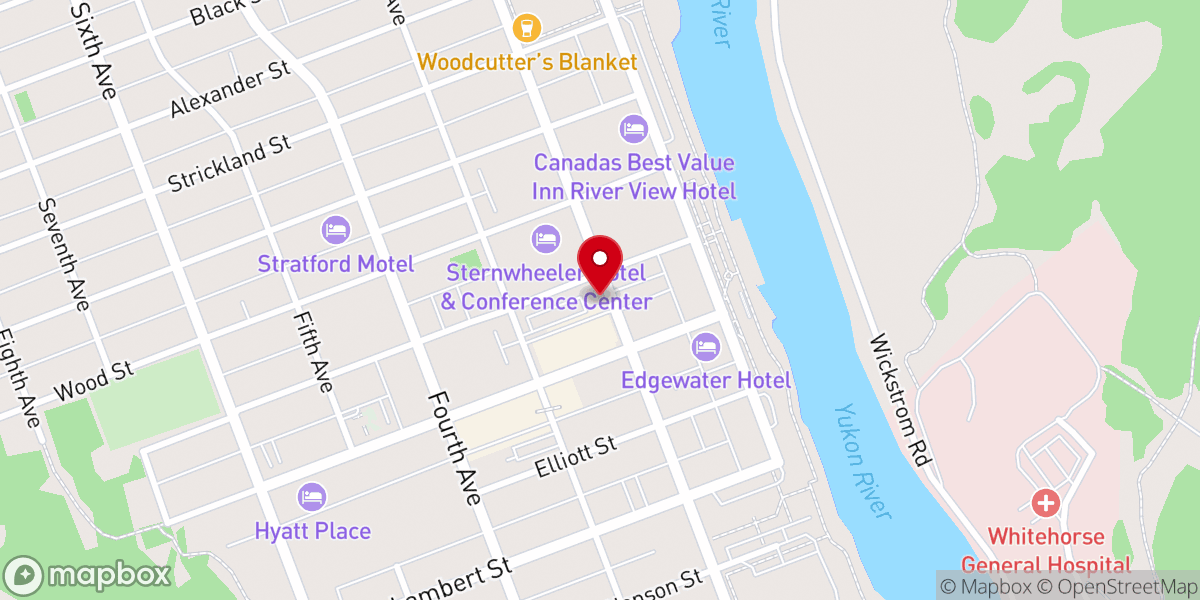 Map showing location of Burnt Toast Cafe