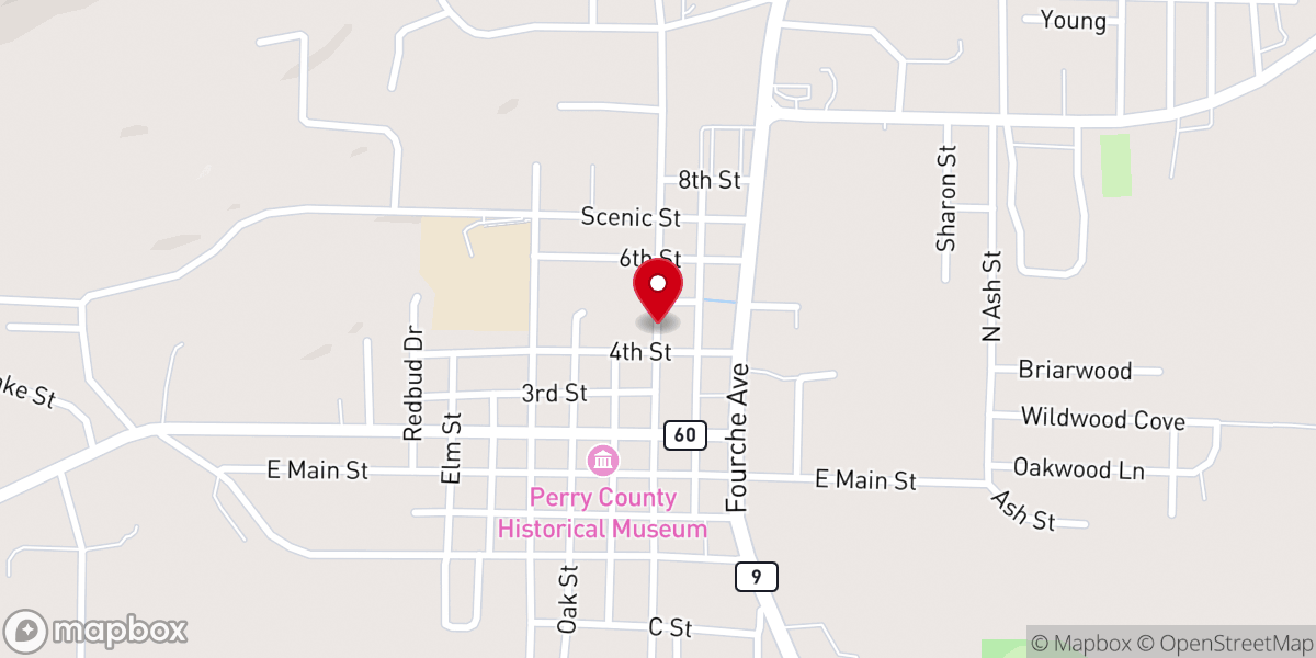 Map showing location of First Baptist Life Center