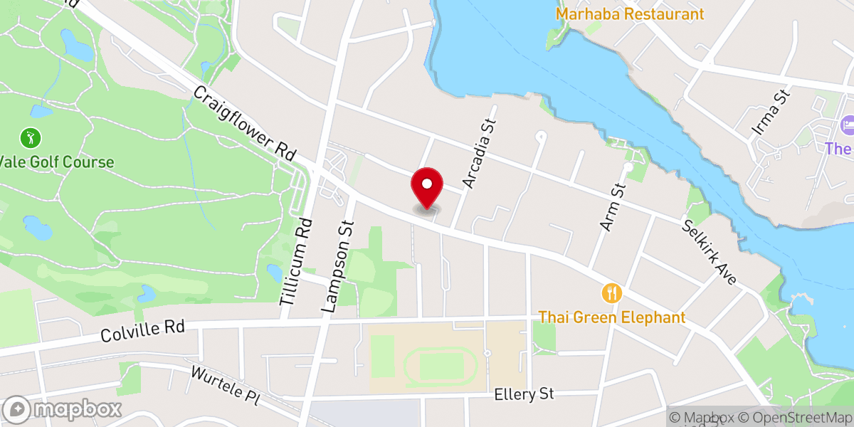 Map showing location of Church of the Nazarene