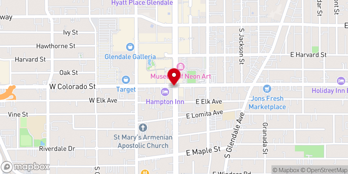 Map showing location of Revival Rains Church