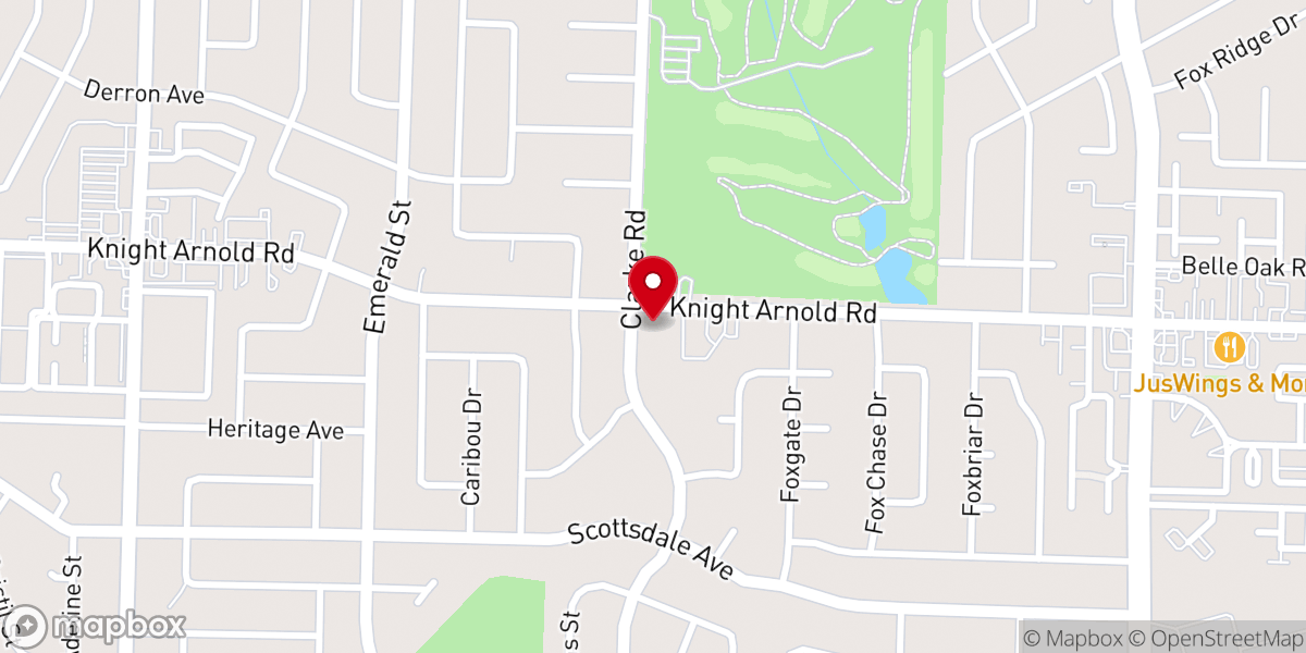 Map showing location of Christian Heritage Pentecostal Holiness Church