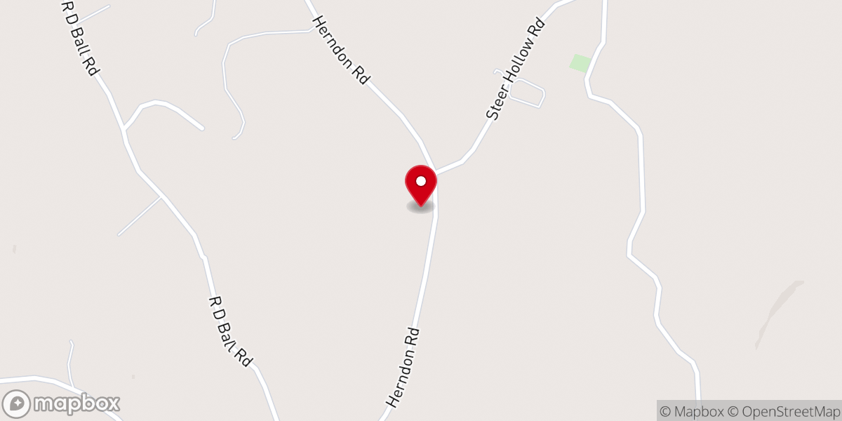 Map showing location of Corinth Church