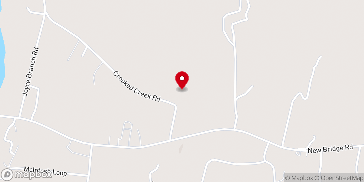 Map showing location of Clearwater Branch Church