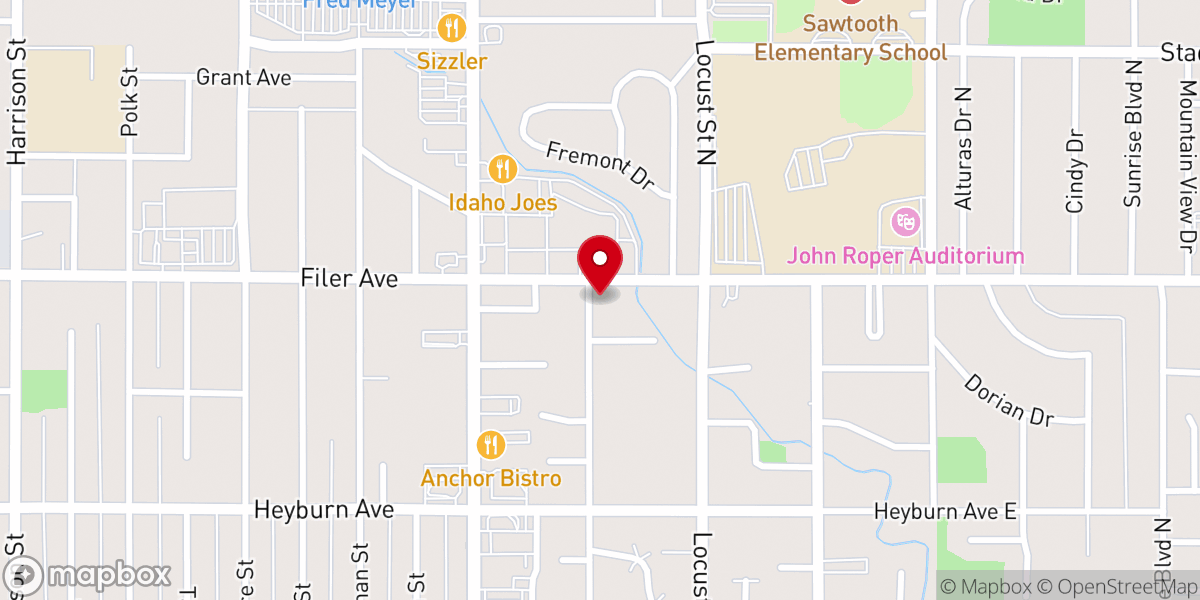 Map showing location of New Covenant United Reformed Church