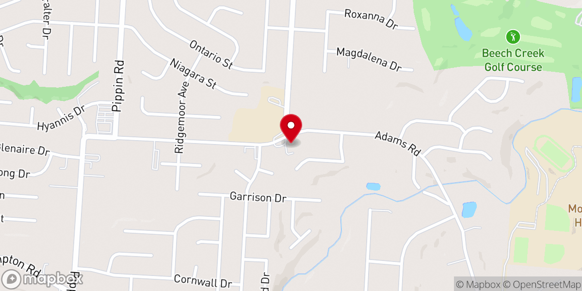 Map showing location of New Life Outreach Ministries Inc