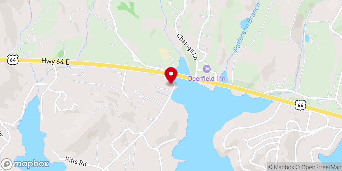 Map showing location of Ledford Chapel