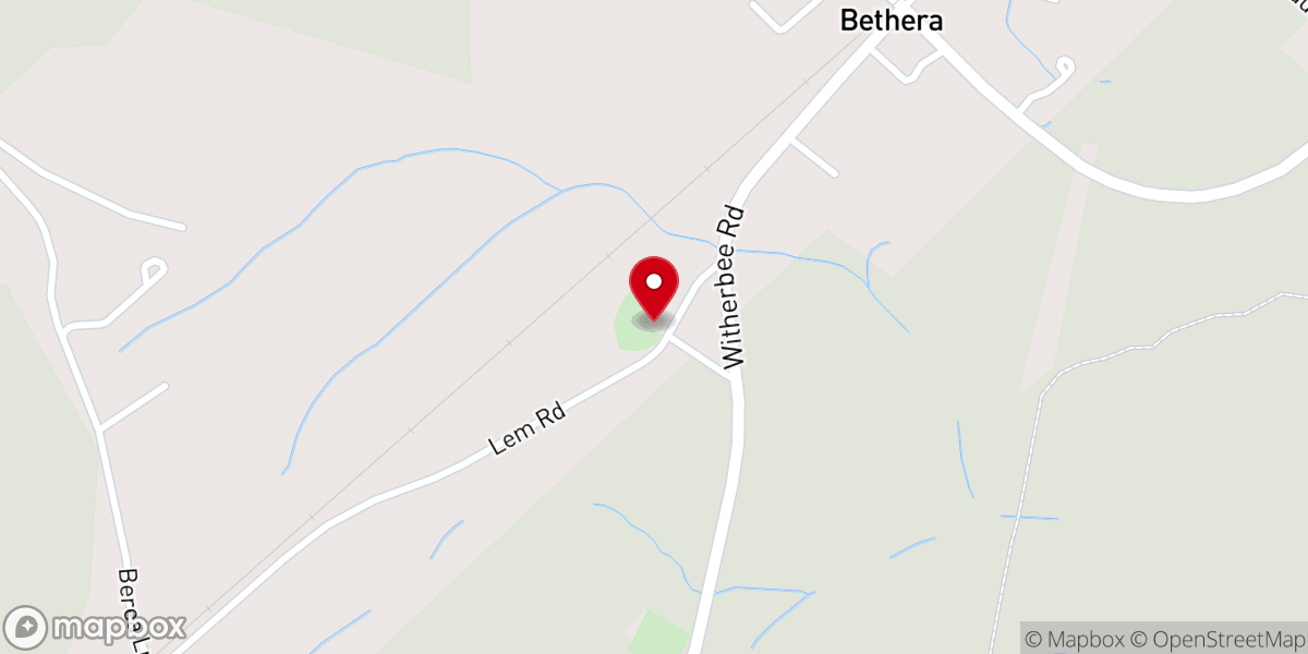 Map showing location of Berea United Methodist Church