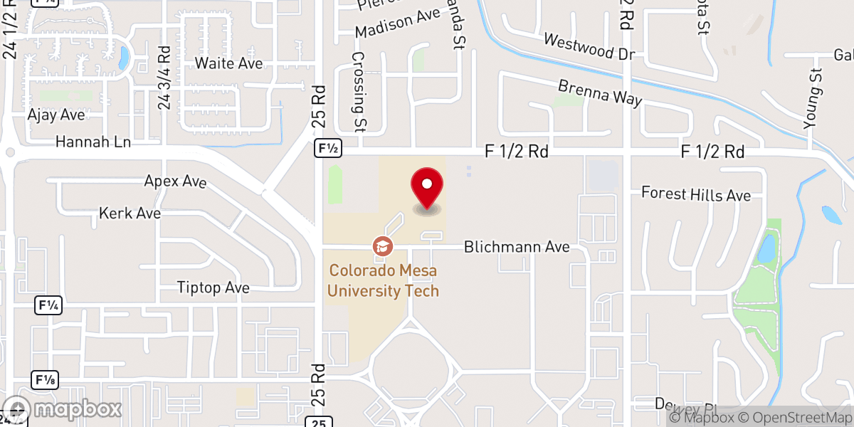 Map showing location of The Grand Valley Church