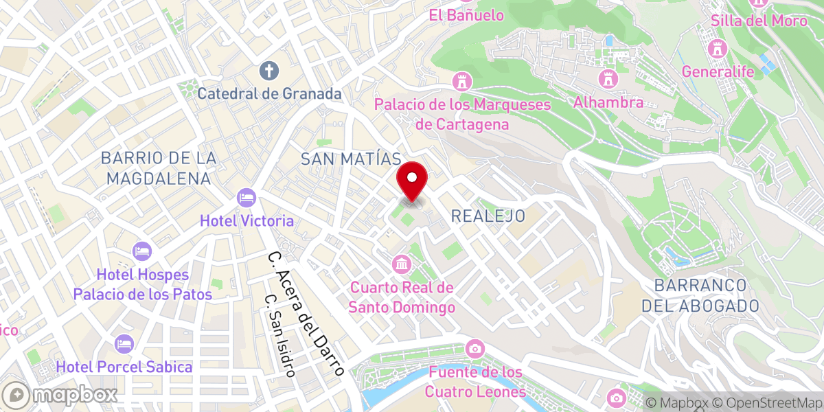 Map showing location of Iglesia de Santo Domingo (Parroquia de Santa Escolástica)