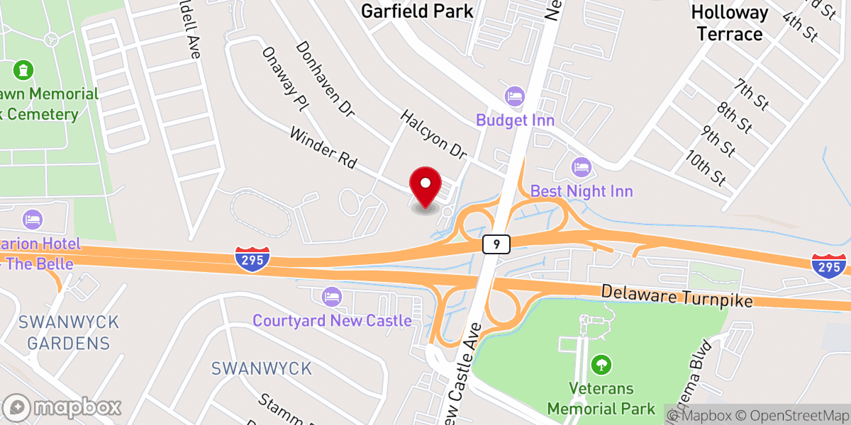 Map showing location of Shrine of Our Lady Queen of Peace