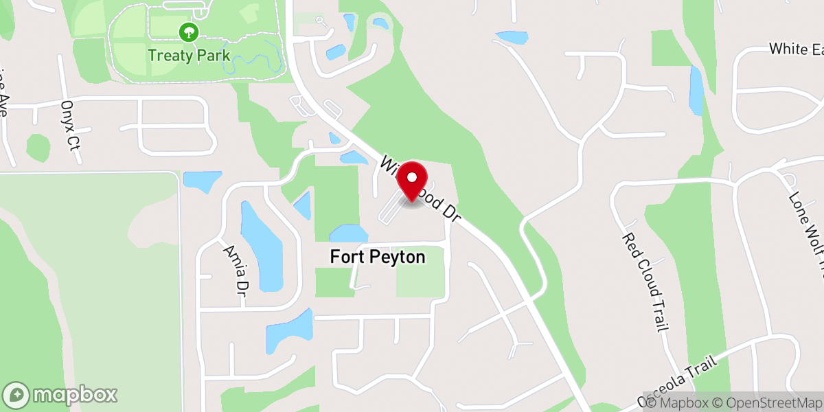 Map showing location of Good News Church