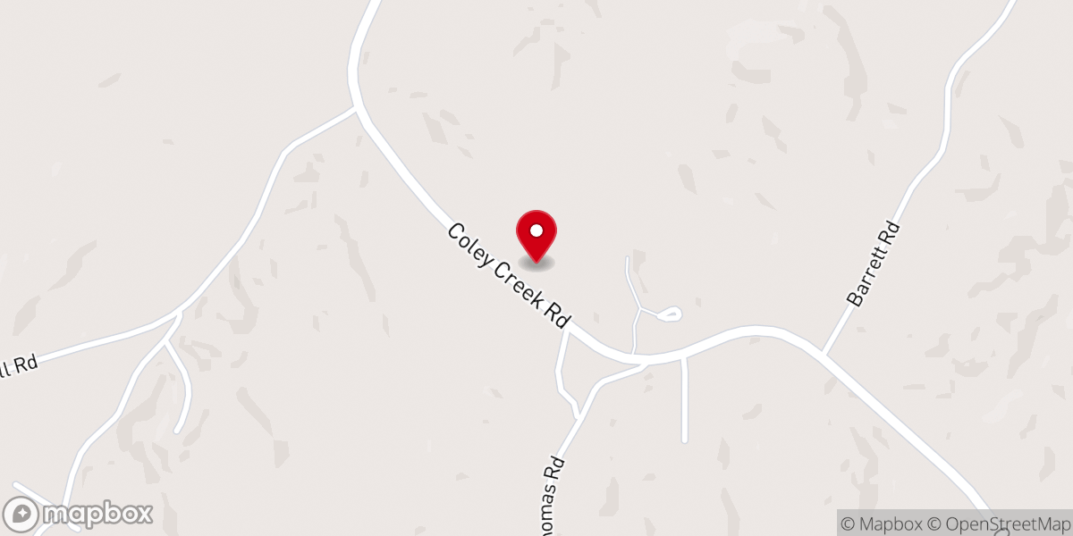 Map showing location of Shady Grove United Methodist
