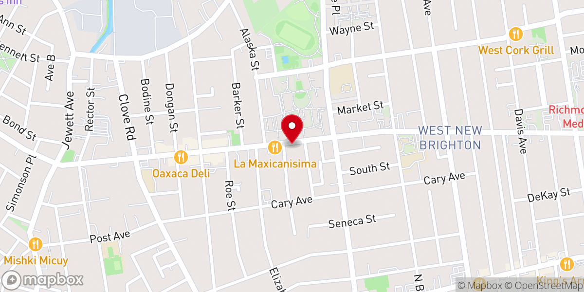 Map showing location of Mission Asamblea Pentecostal