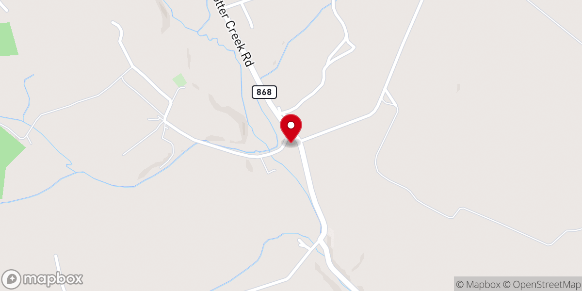 Map showing location of Saint Johns Church