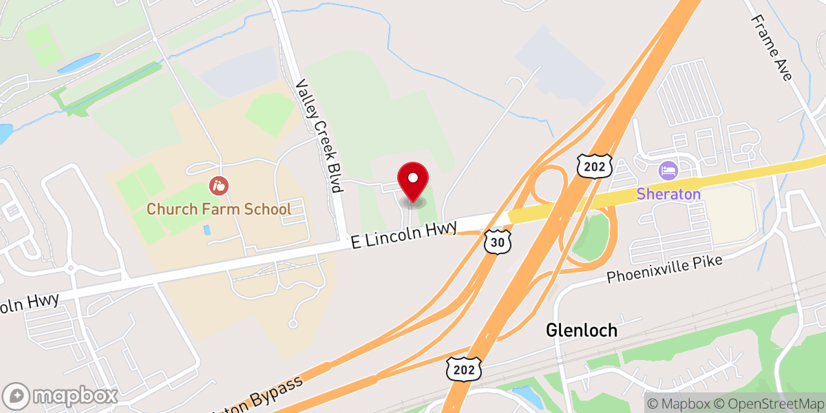 Map showing location of Saint Paul's Episcopal Church