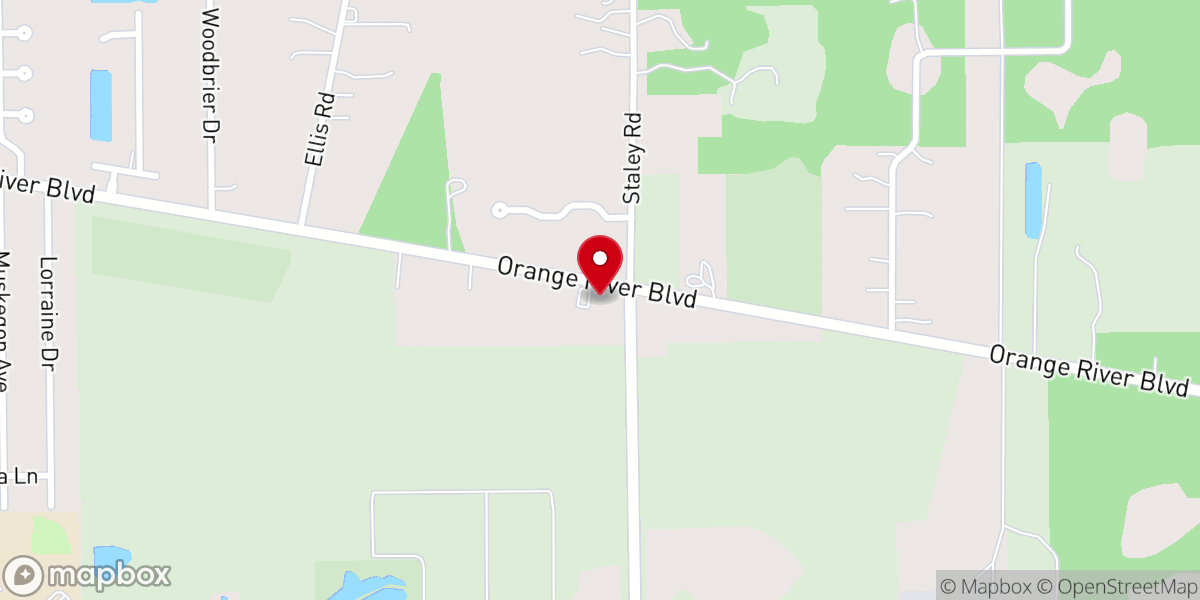 Map showing location of Buckingham Community Church