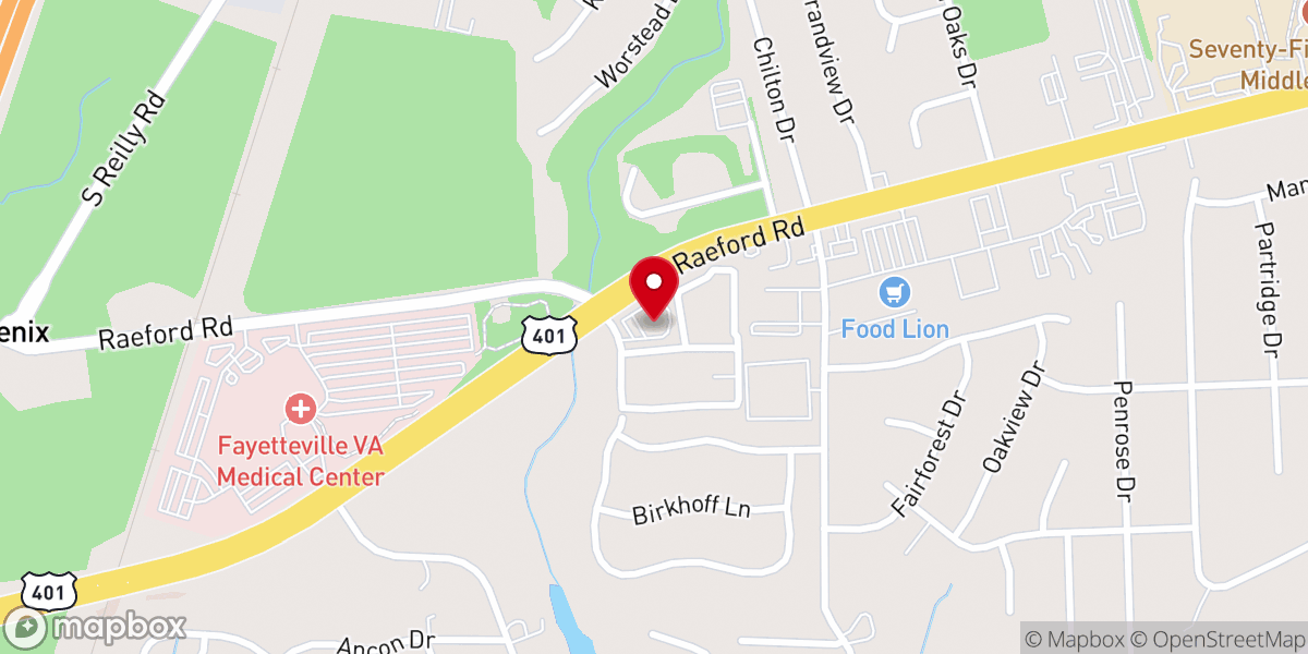 Map showing location of Redeeming Love Family Church