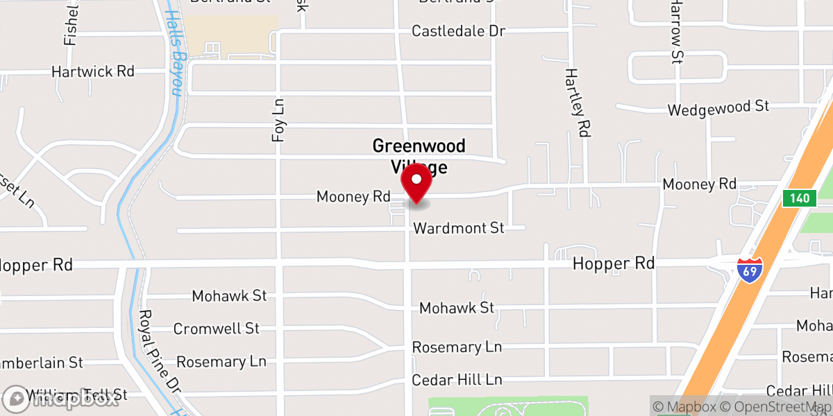 Map showing location of Center of Life Baptist Church