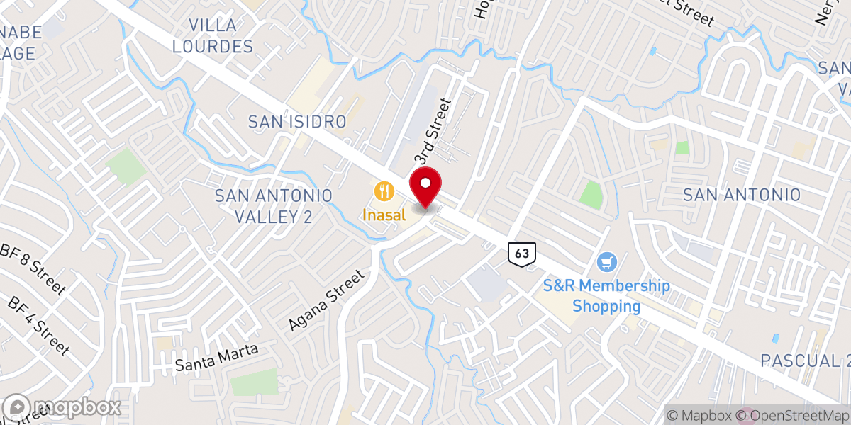Map showing location of Bible Baptist Church