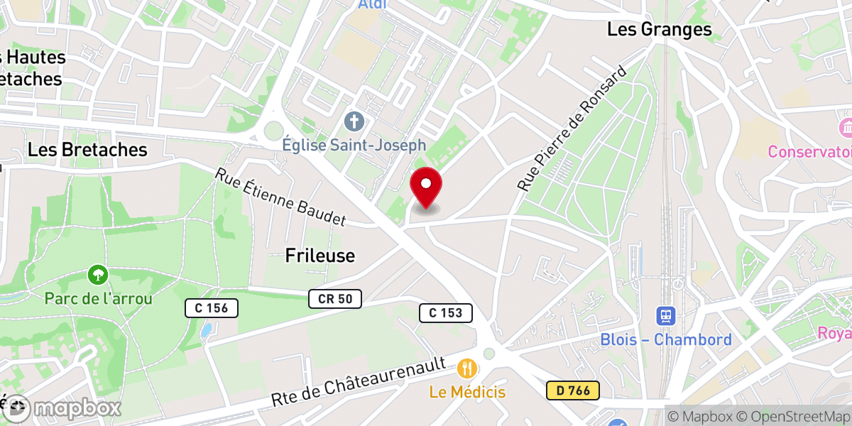 Map showing location of A BAPTISTE