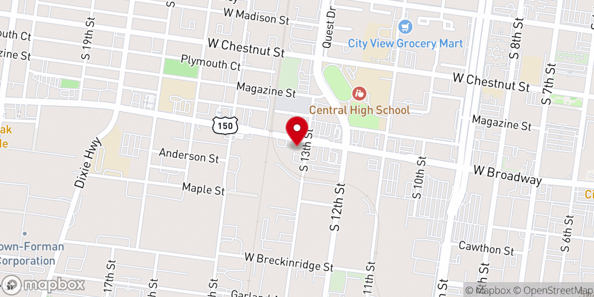 Map showing location of St. Augustine Catholic Church