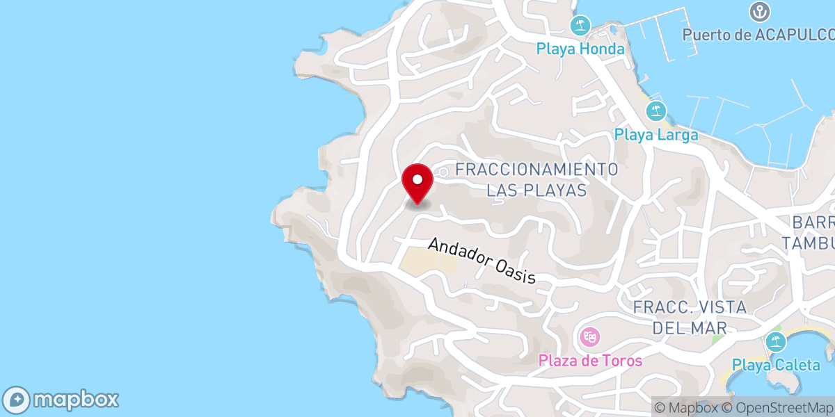 Map showing location of Iglesia pentecostal unida de México a