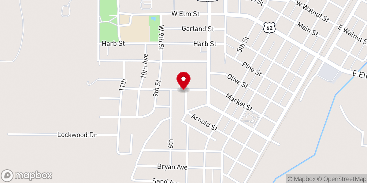 Map showing location of Grace Missionary Baptist Church