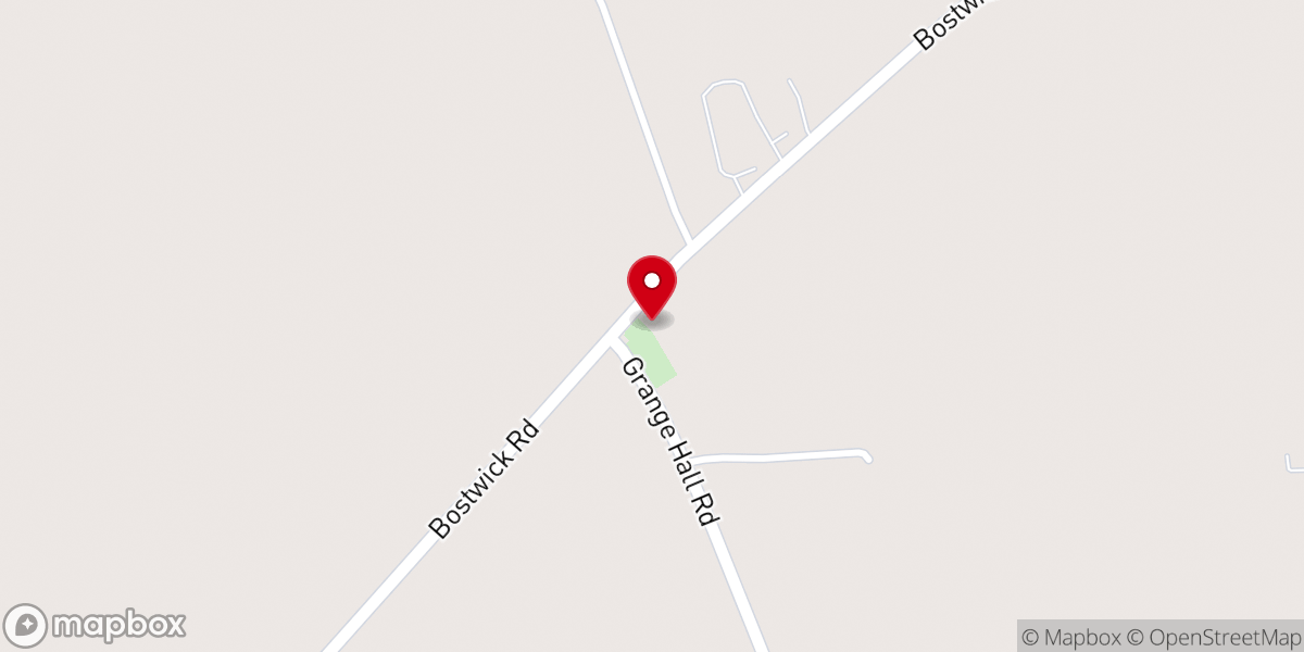 Map showing location of West Junius Church