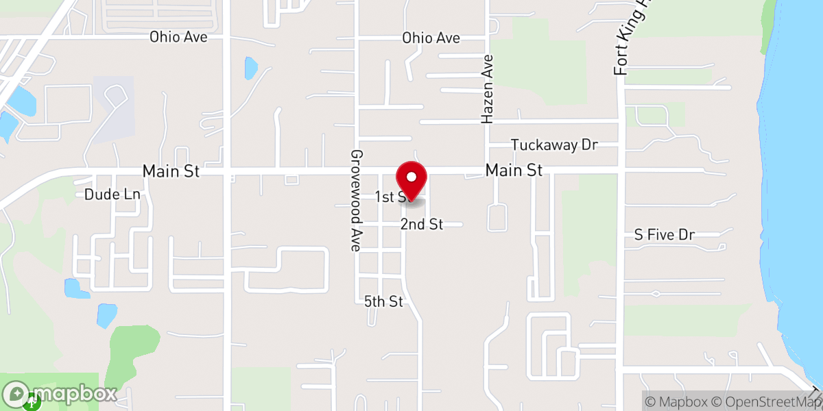 Map showing location of West Thonotosassa Baptist Church