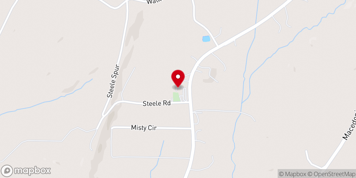 Map showing location of Baptist Tabernacle