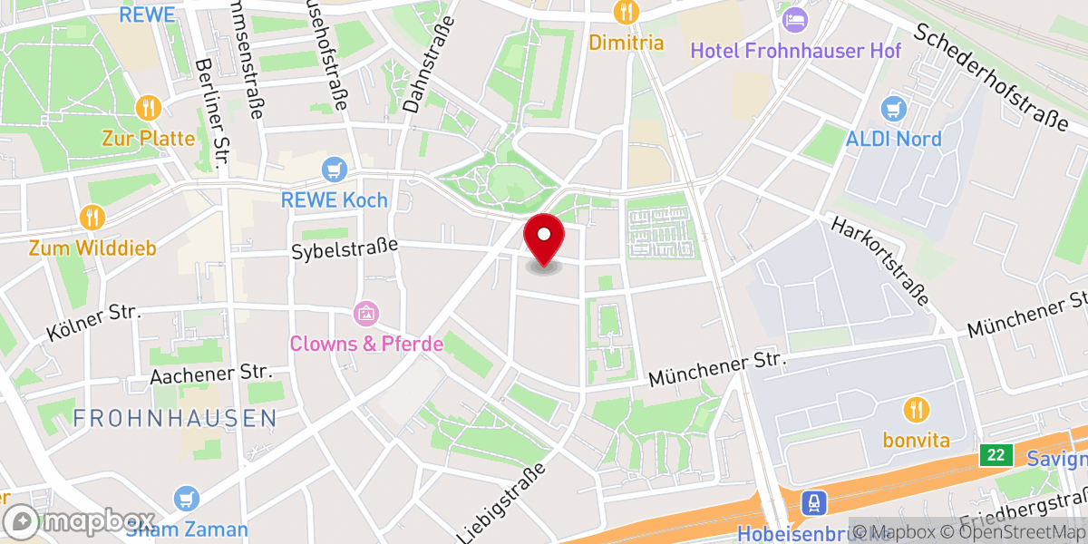 Map showing location of Ev. Kirchengemeinde Essen- Mitte