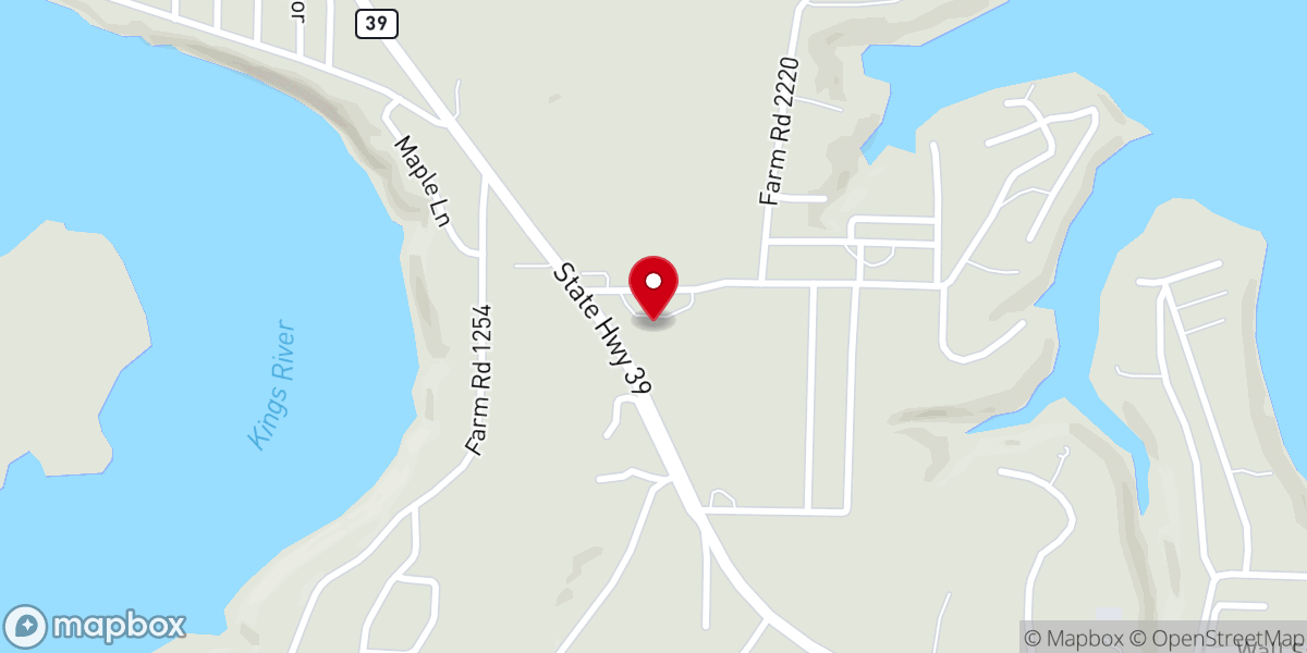 Map showing location of Holy Family Catholic Church