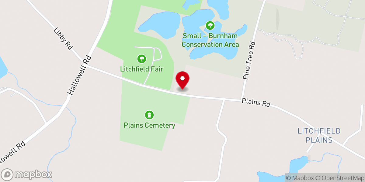 Map showing location of Litchfield Plains Baptist Church