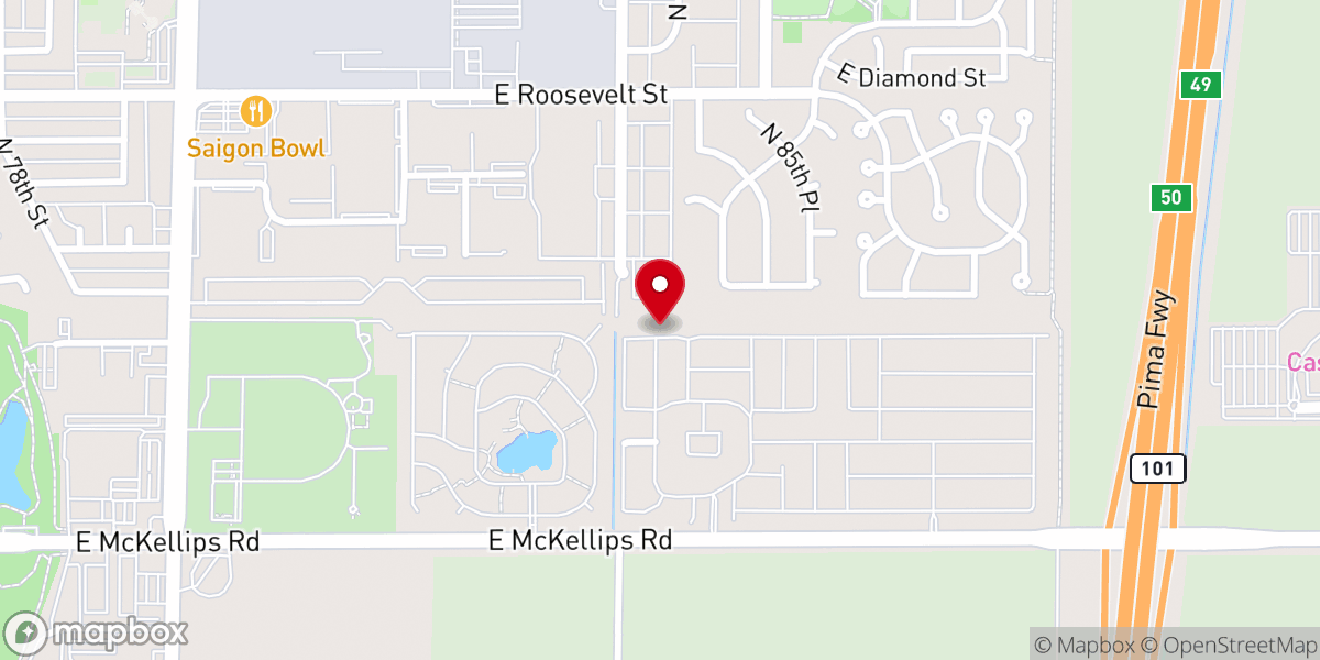 Map showing location of Shadow Mountain Ministries