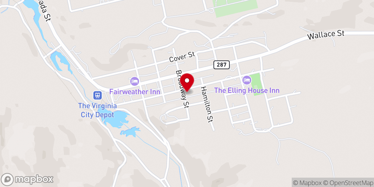 Map showing location of St Paul's Episcopal Church