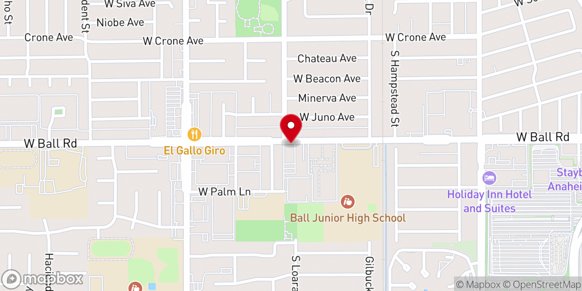 Map showing location of Ball Road Church of Christ