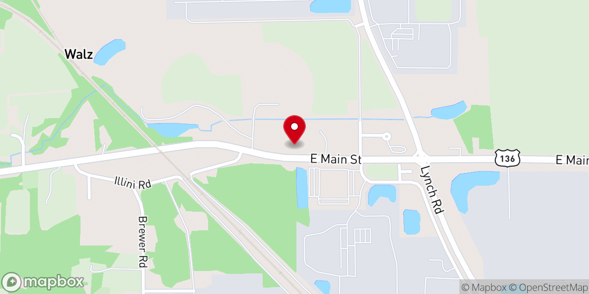 Map showing location of Cedar Grove Church