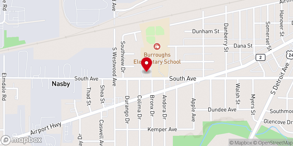 Map showing location of Faith Hope Love Christian Church