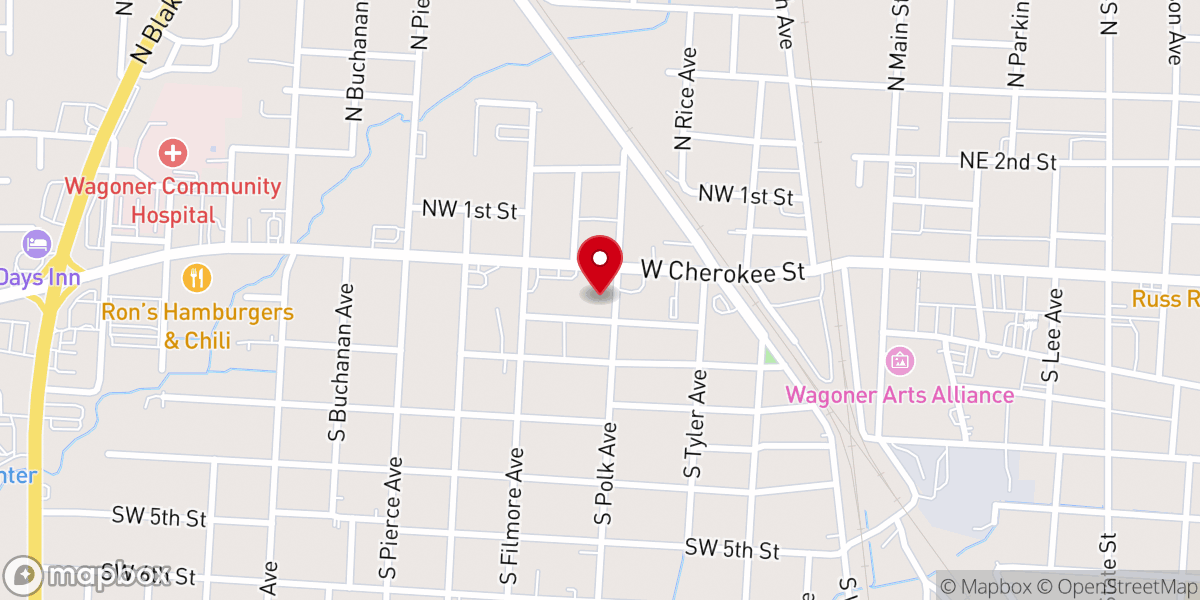 Map showing location of The Cornerstone Church