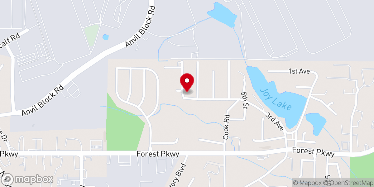 Map showing location of Faith Church of God Inc