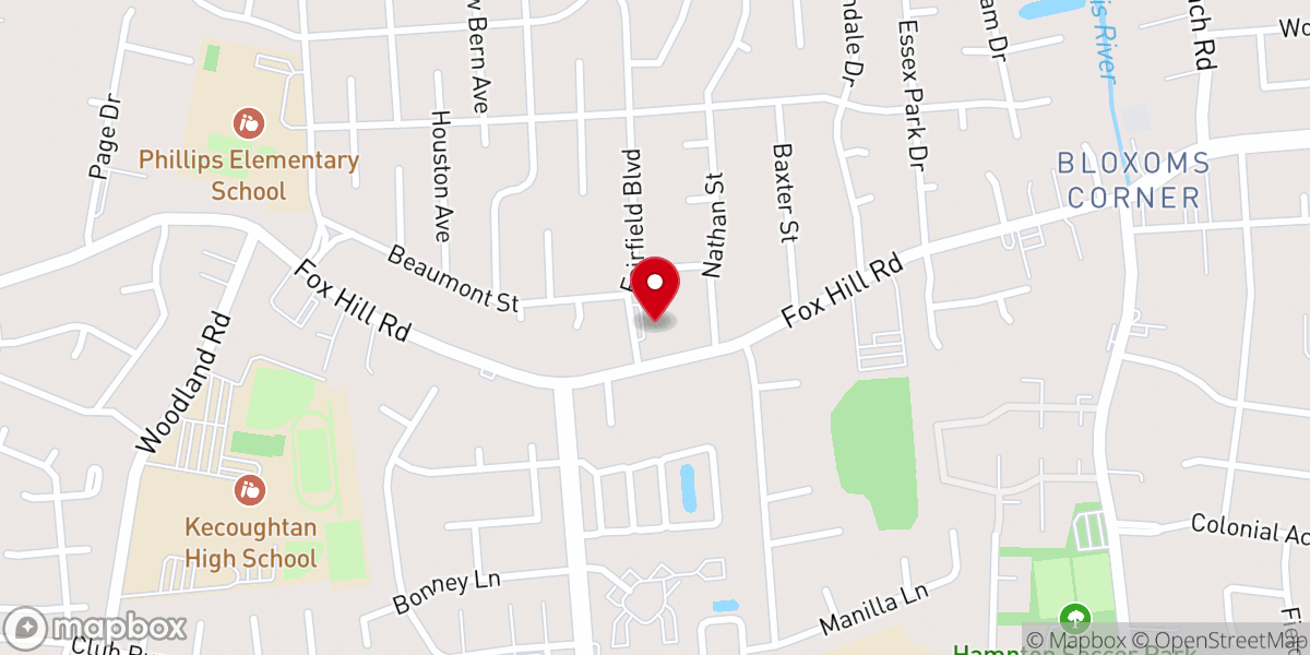 Map showing location of New Bethel Cathedral Cogic
